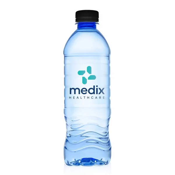 16.9 oz Blue Water Bottle - Custom Ribbons Now