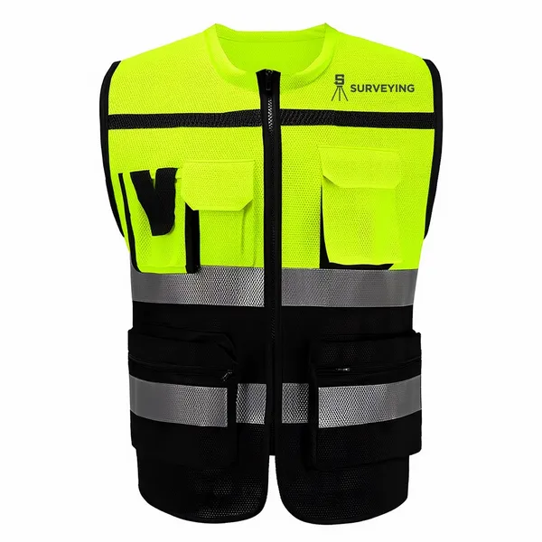 Heavy-Duty, Two-Tone Safety Vests - Custom Ribbons Now