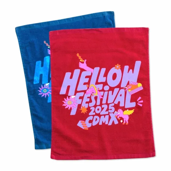 Custom Rally & Festival Towel - Custom Ribbons Now