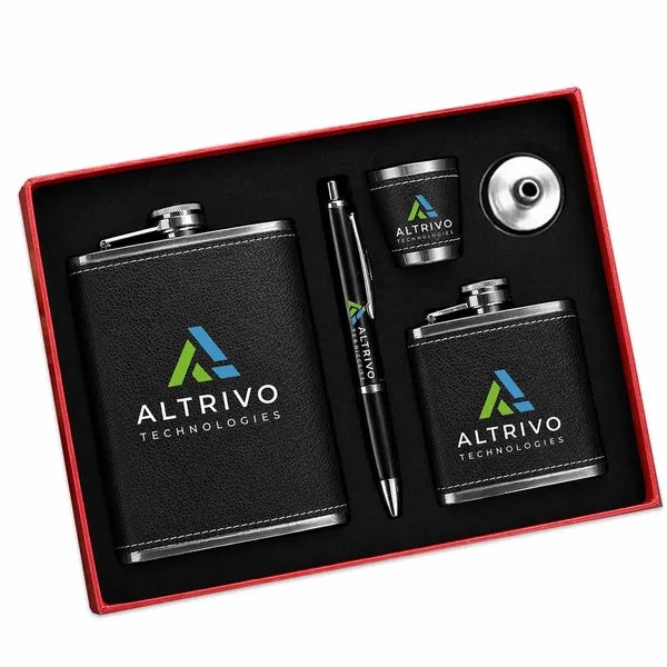 Camping Flask Sets - Custom Ribbons Now