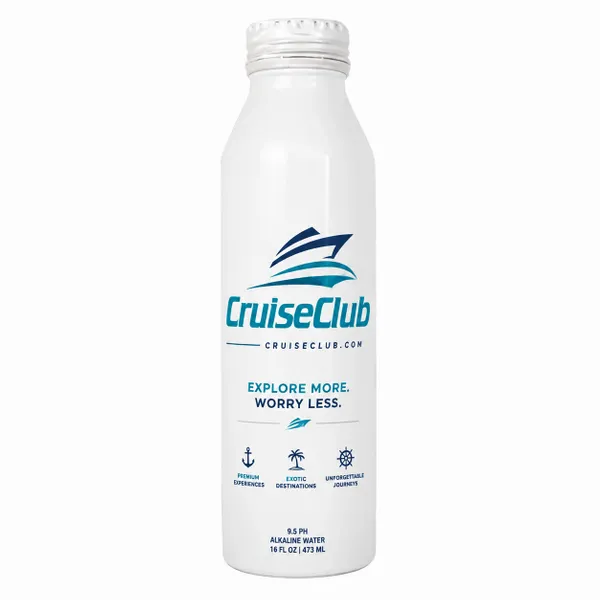 16 oz Aluminum Tall and Skinny Bottle (with Direct Print) - Custom Ribbons Now