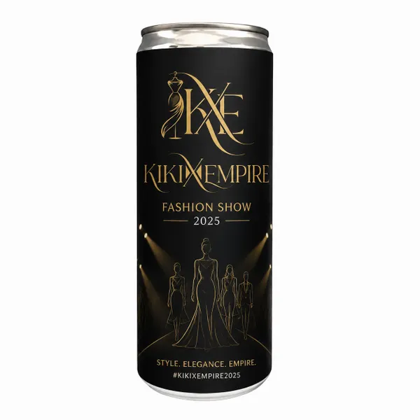 12 oz Can (with a wrap around label) - Custom Ribbons Now