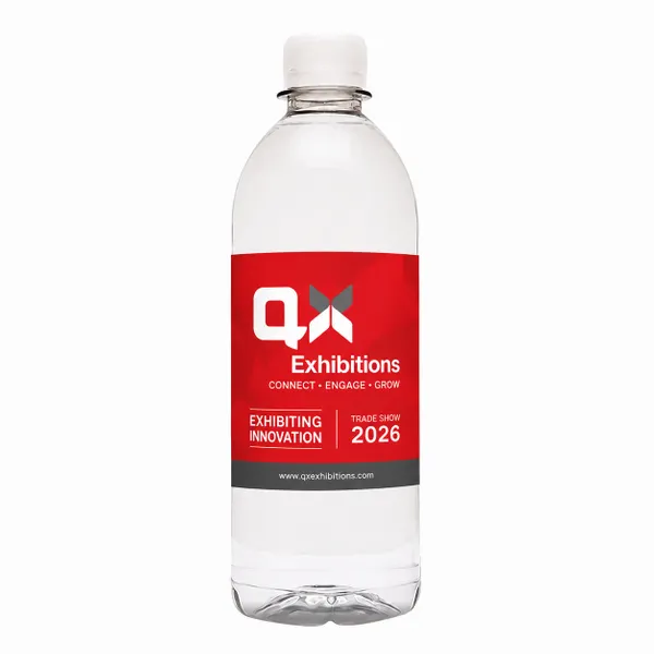 16.9 oz Light Blue Water Bottle - Custom Ribbons Now