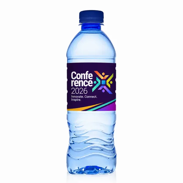 16.9 oz Blue Water Bottle - Custom Ribbons Now