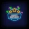 Star & Angles Happy Birthday Neon Sign - Custom Ribbons Now