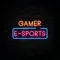 Gamer E-Sport Neon Sign - Custom Ribbons Now
