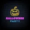Halloween Party Neon Sign with Pumpkin - Custom Ribbons Now