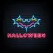 Halloween Neon Sign with Bat - Custom Ribbons Now