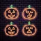 Orange Pumpkin Neon Sign - Custom Ribbons Now