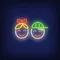 Smiling Girl Boy Faces Neon Sign - Custom Ribbons Now