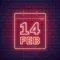 Valentine's Day Date Neon Sign - Custom Ribbons Now