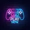 Play Now Neon Sign - Custom Ribbons Now
