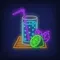 Lemonade Glass Neon Sign - Custom Ribbons Now