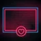 Love Heart Neon Glowing Frame Neon Sign - Custom Ribbons Now