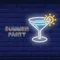 Summer Party Neon Sign - Custom Ribbons Now