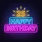25th Happy Birthday Neon Sign - Custom Ribbons Now