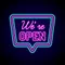 We're Open Neon Sign - Custom Ribbons Now