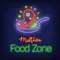 Midtown Food Zone Neon Sign - Custom Ribbons Now