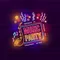 Music Party Neon Sign - Custom Ribbons Now