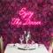 Enjoy The Dinner Neon Sign - Custom Ribbons Now