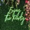 Enjoy The Party Neon Sign - Custom Ribbons Now