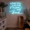 I Love You To The Moon And Back Neon Sign - Custom Ribbons Now