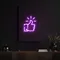 Purple Thumbs Up Neon Sign - Custom Ribbons Now