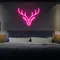 Abstract Deer Neon Sign - Custom Ribbons Now