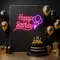 Happy Birthday Glow Neon Sign - Custom Ribbons Now