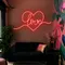 Heart of Love Neon Sign - Custom Ribbons Now