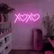 XOXO Heart Pink Neon Sign - Custom Ribbons Now