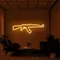 Cool Rifle Neon Sign - Custom Ribbons Now