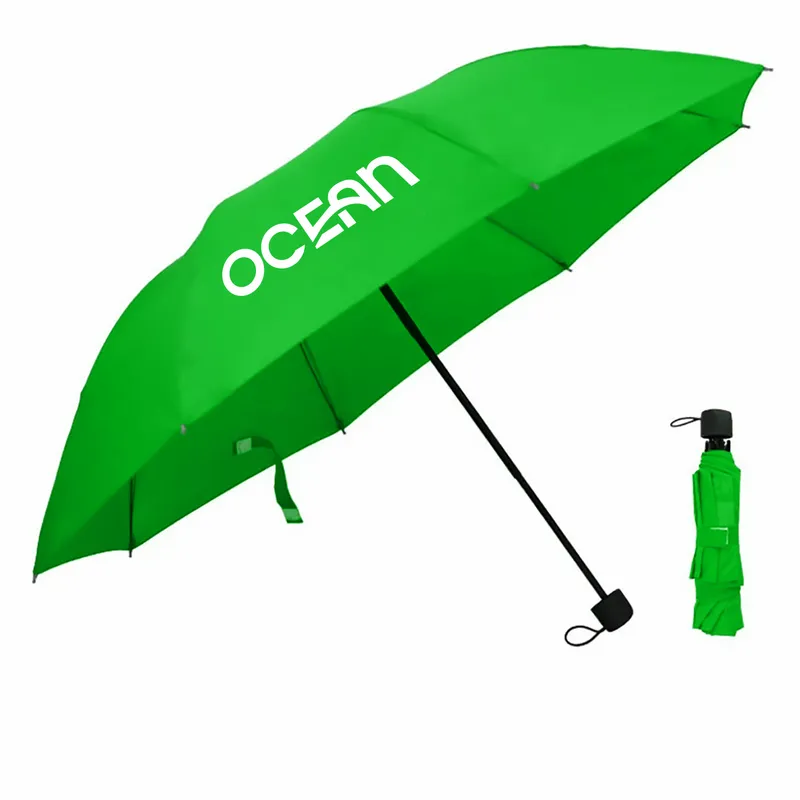 Compact Foldable Umbrella - 42 in Arc - Custom Ribbons Now