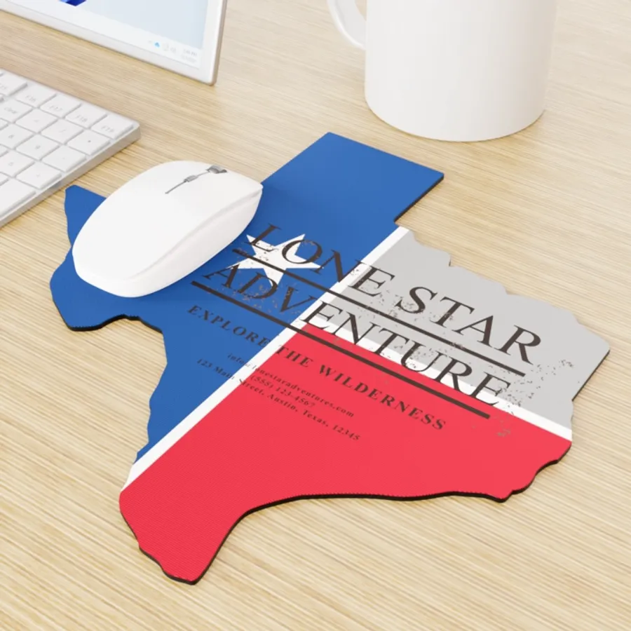Custom Shape Die Cut Mouse Pad - Custom Ribbons Now