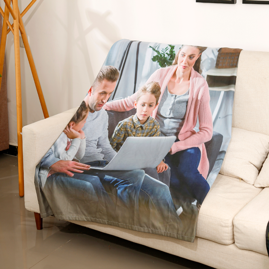 Fleece Blanket - Custom Ribbons Now