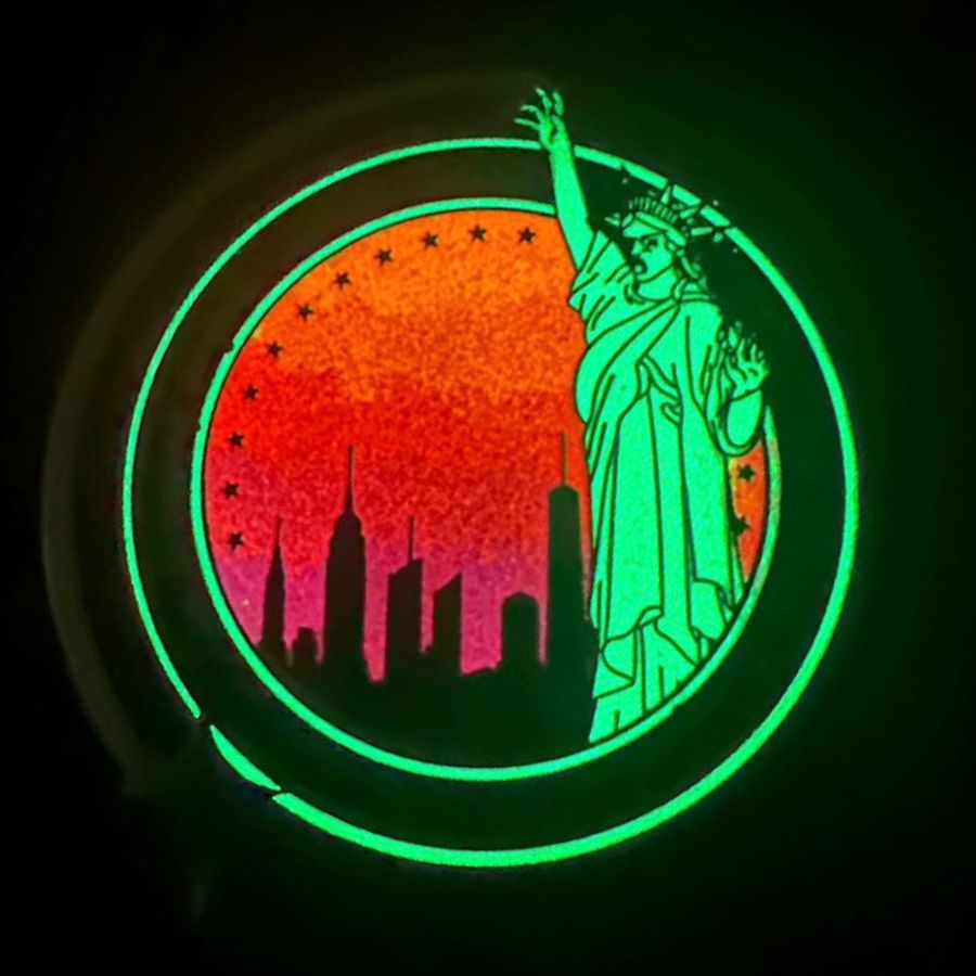 Glow In The Dark Badge - Custom Ribbons Now