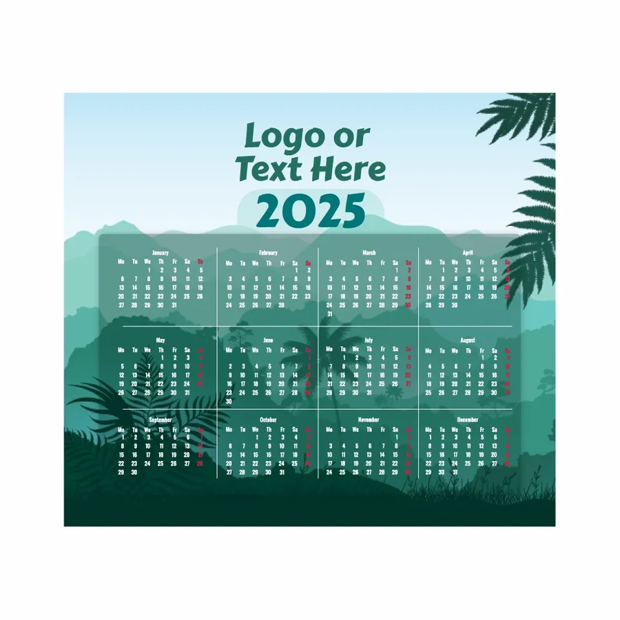 Nature Mouse Pad with Calendar - Custom Ribbons Now