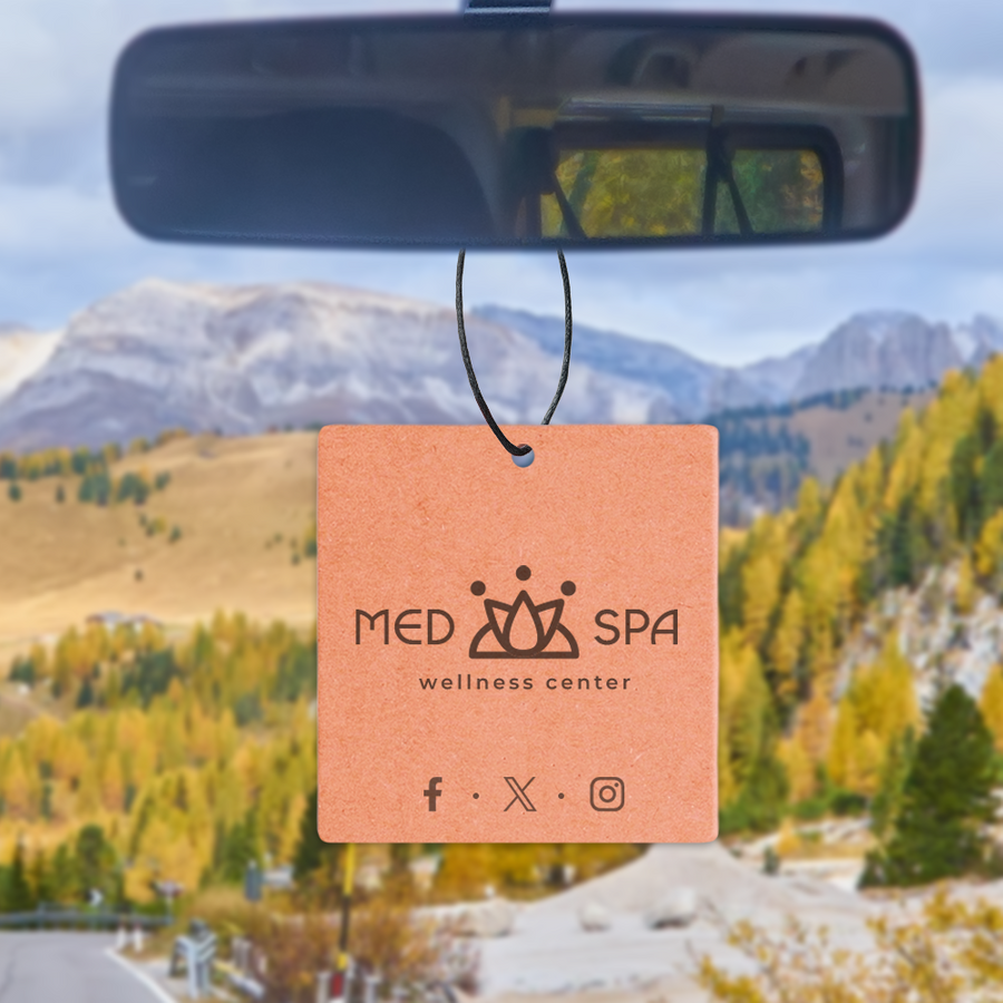 Eco Kraft Paper Air Freshener - Custom Ribbons Now