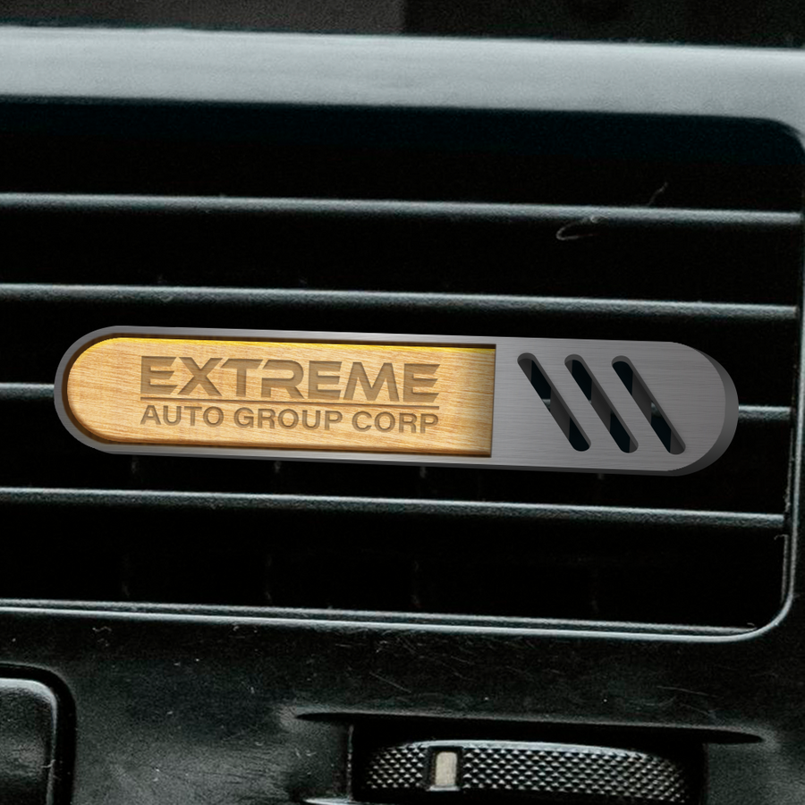 Wooden Car Air Freshener - Custom Ribbons Now