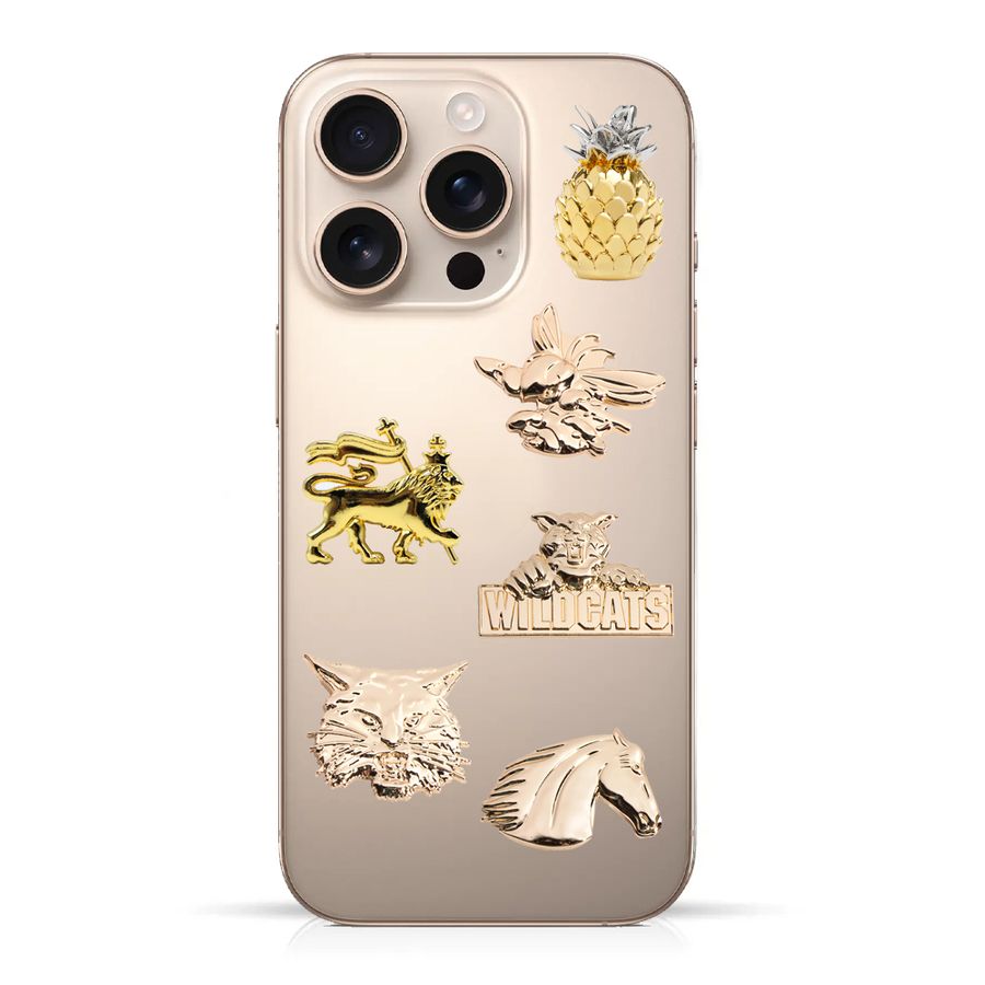Phone Metal Badge Stickers - Custom Ribbons Now