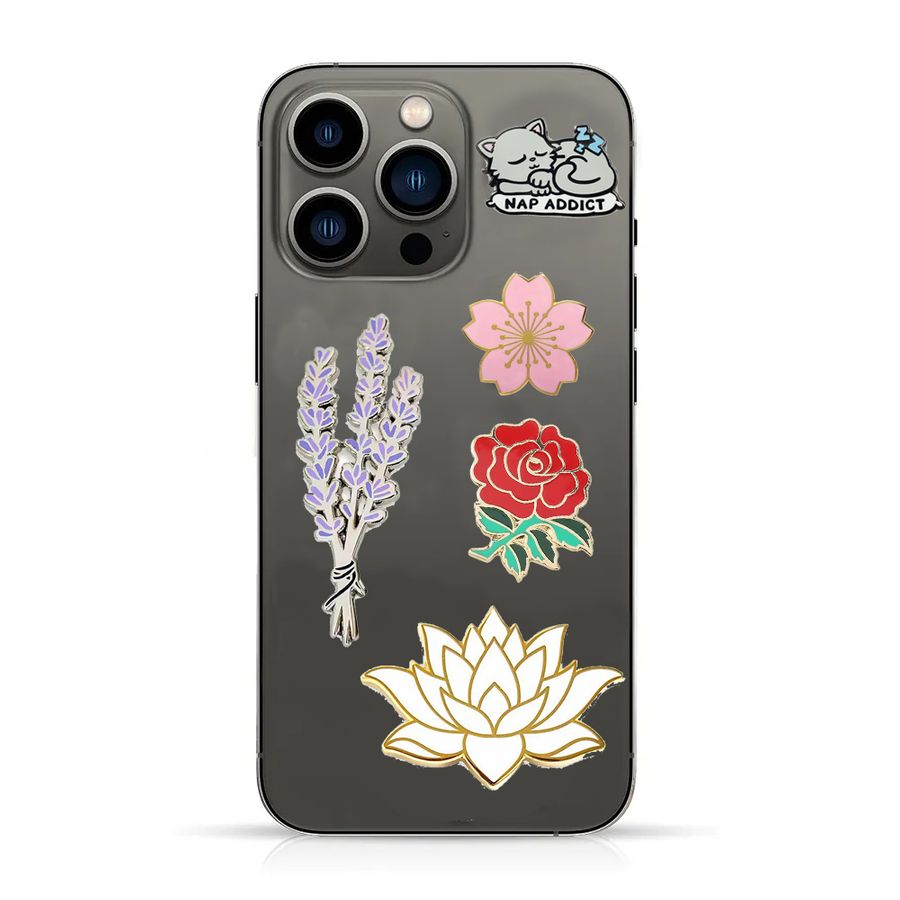 Phone Metal Badge Stickers - Custom Ribbons Now