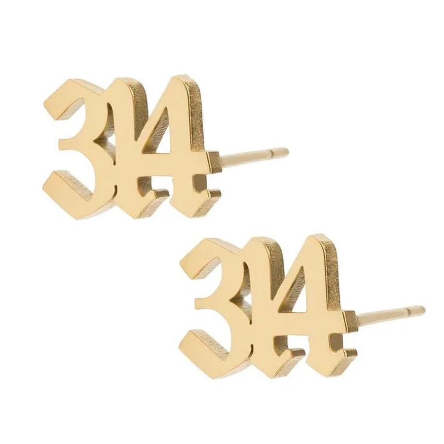 Die Struck Metal Earrings - Custom Ribbons Now