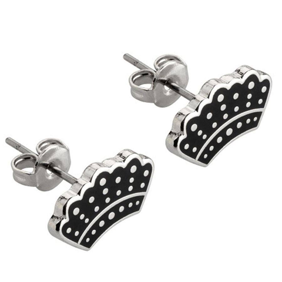 Hard Enamel Metal Earrings - Custom Ribbons Now