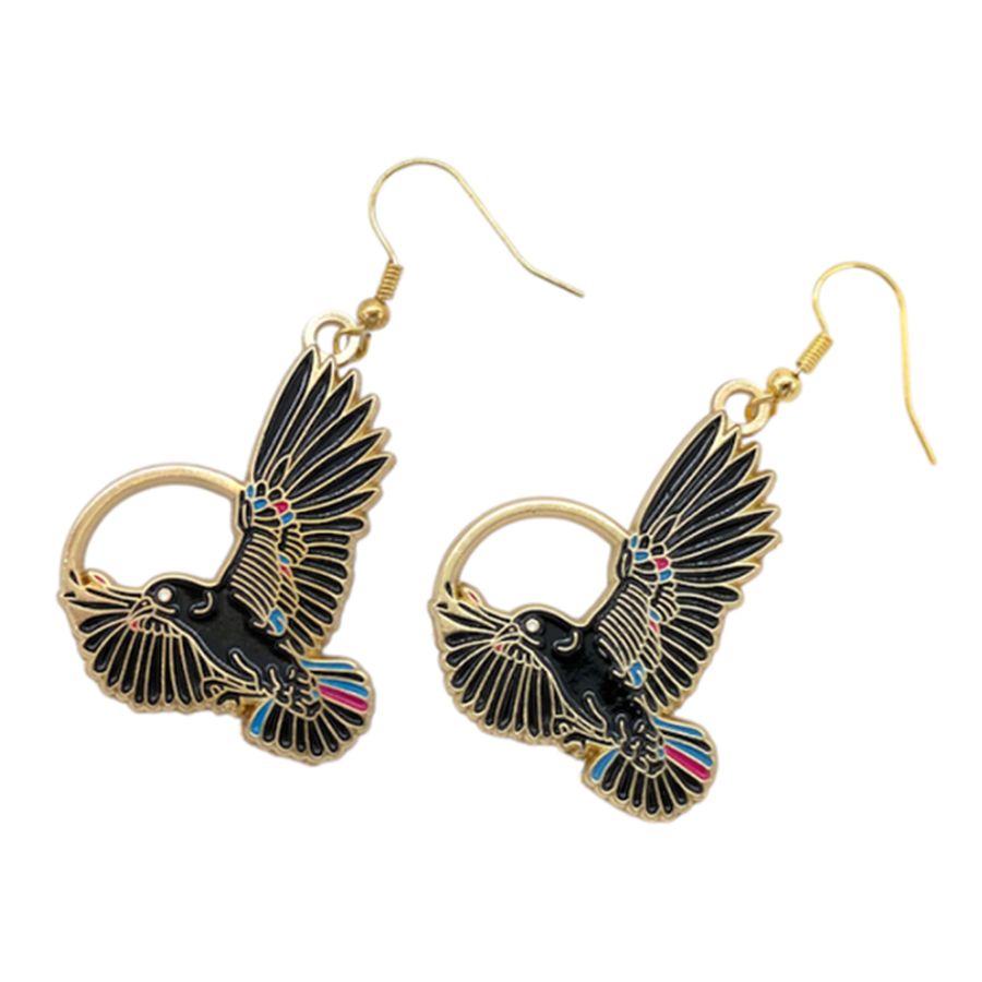 Soft Enamel Metal Earrings - Custom Ribbons Now