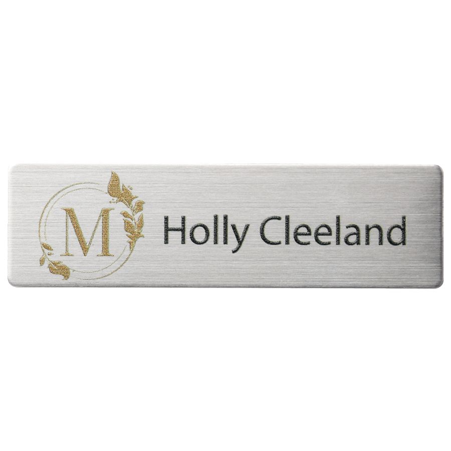 UV Printed Name Badges - Custom Ribbons Now