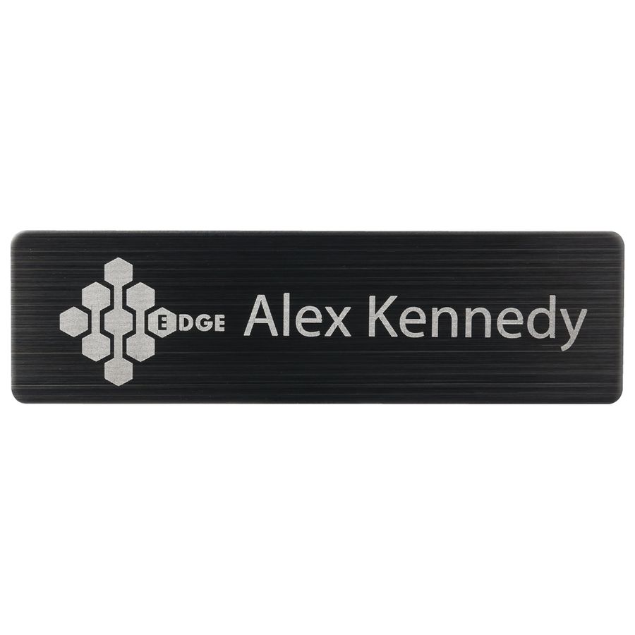 Engraved Metal Name Badges - Custom Ribbons Now