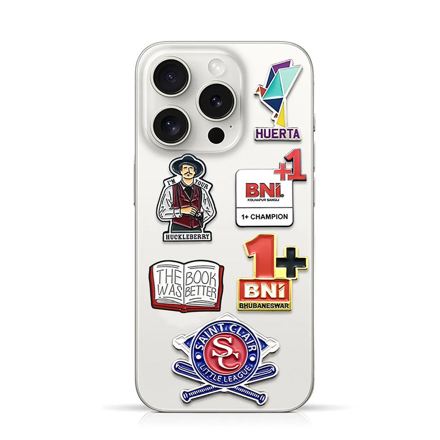 Soft Enamel Metal Sticker - Custom Ribbons Now