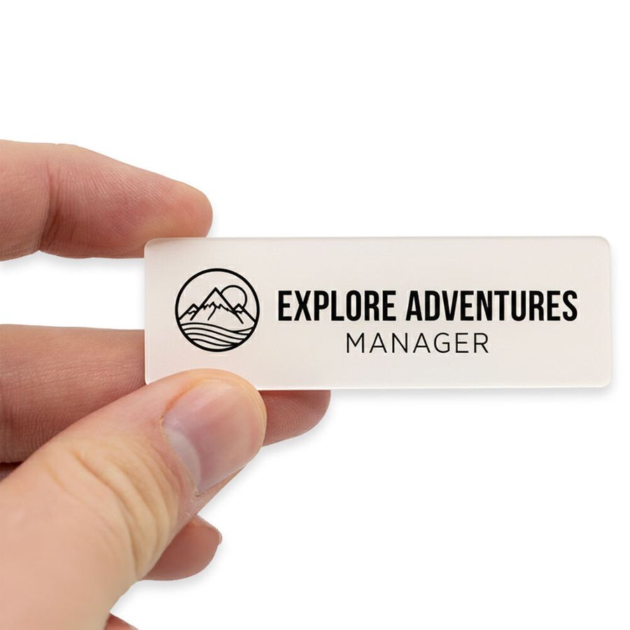 Acrylic Name Badges - Custom Ribbons Now