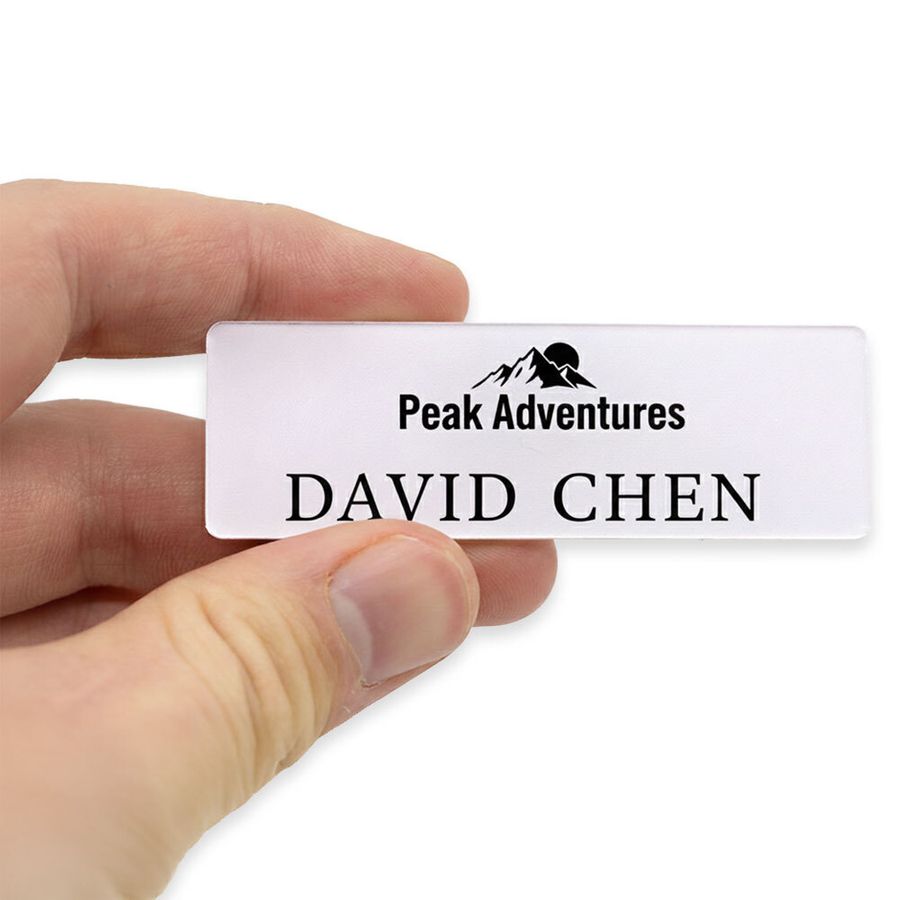 Acrylic Name Badges - Custom Ribbons Now