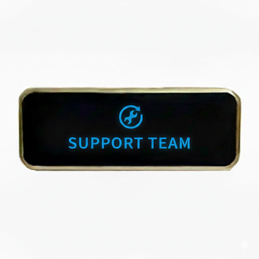 LED Name Badges - Custom Ribbons Now